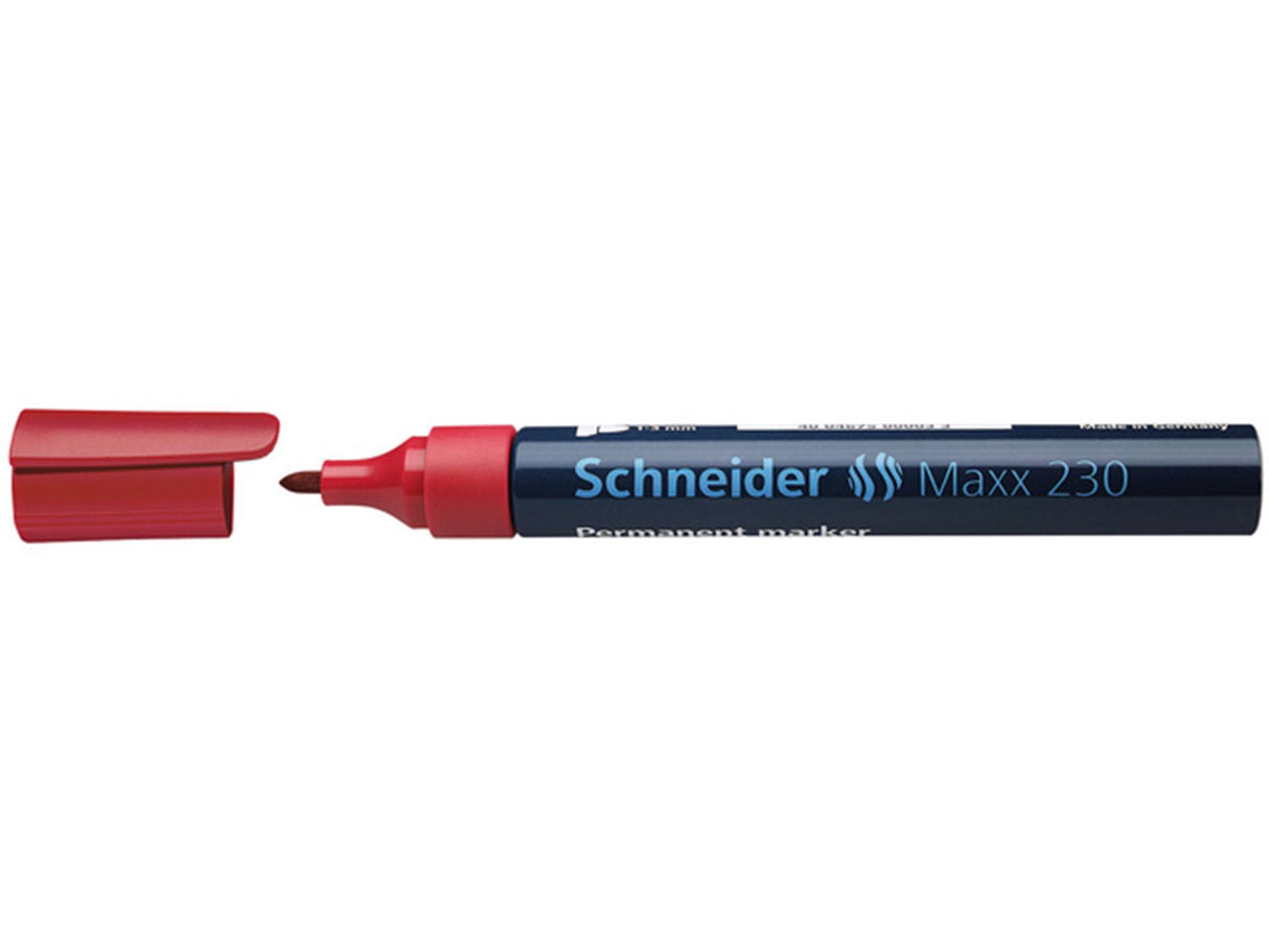 Schneider Marker permanent 230 rund rot 10 Stk