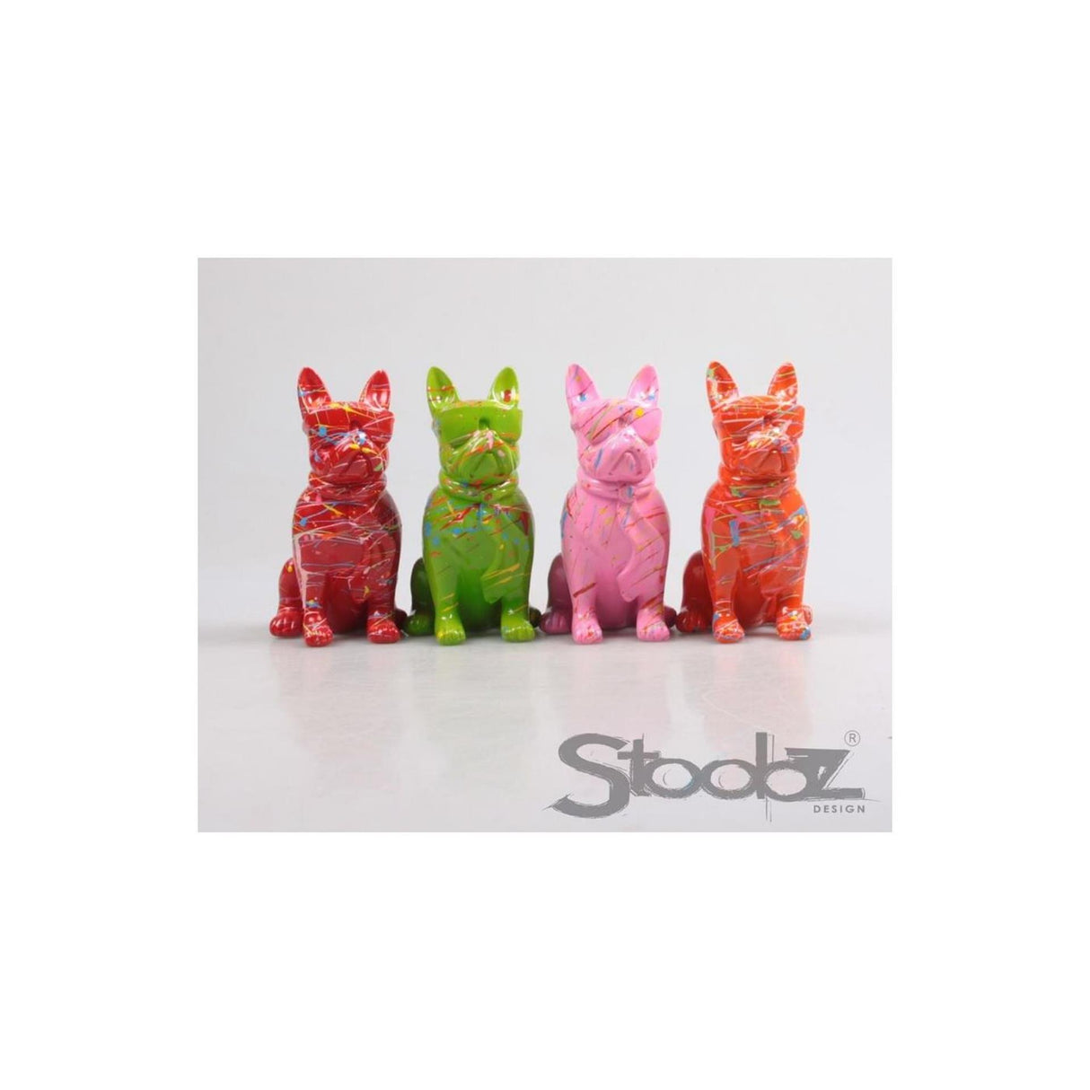 Stoobz design stoobz hond met bril 18cm 4 assorti