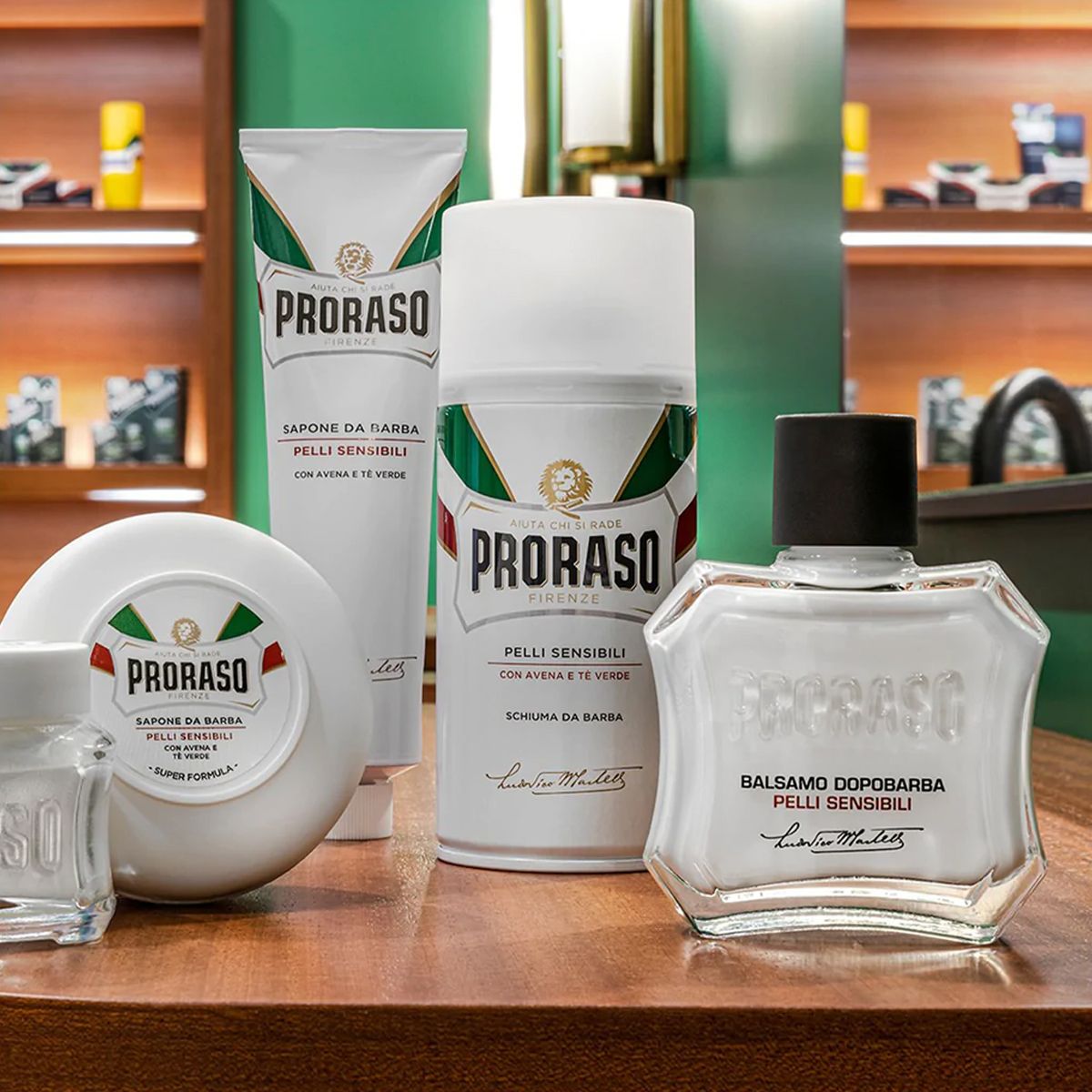 Proraso Rasiermousse Grüner Tee 300ml