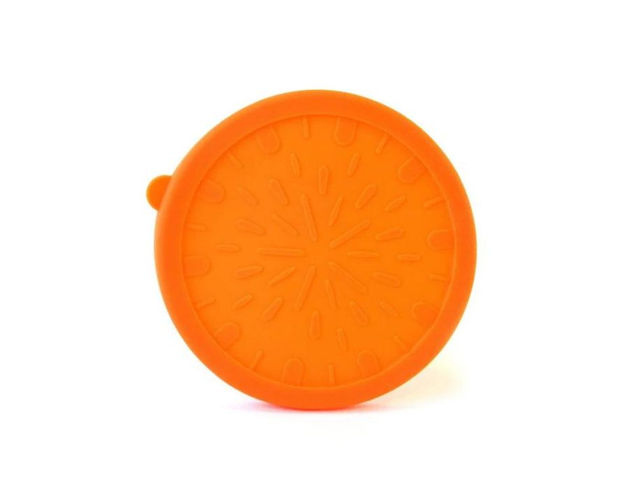 Blauer Wasser-Bento-Deckel – Siegelbecher groß – Orange
