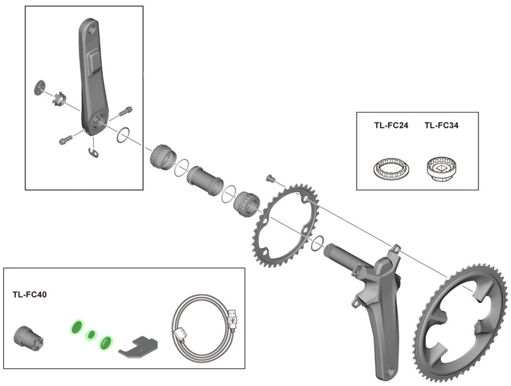 Shimano Magnetset für fc-r9100-p r9200-p