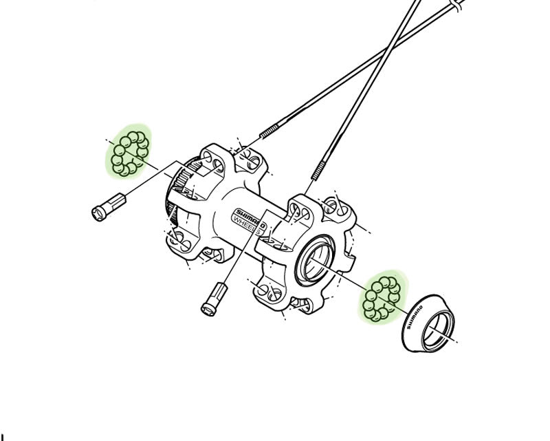 Shimano Stahlkugeln 5 32 (34 Stück)