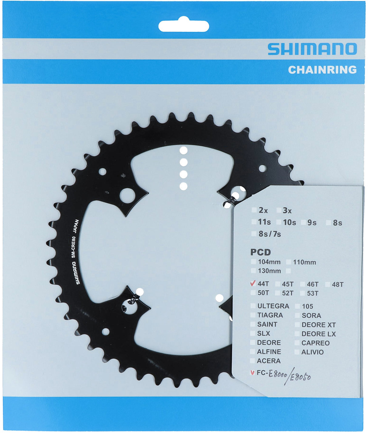 Shimano Steps SM-Cre80 Kettenblatt 44t ohne Spider