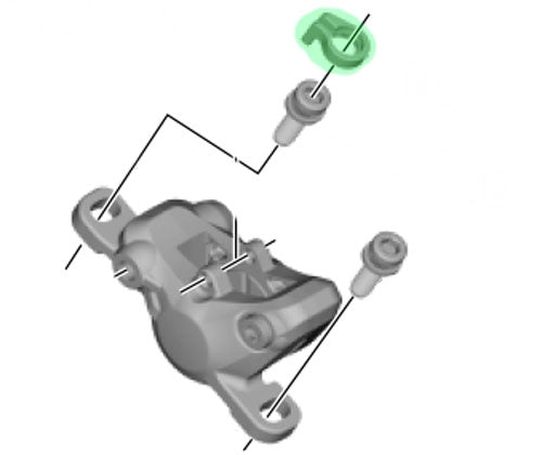 Shimano Sprengring für Postmount-Bremssattelschraube