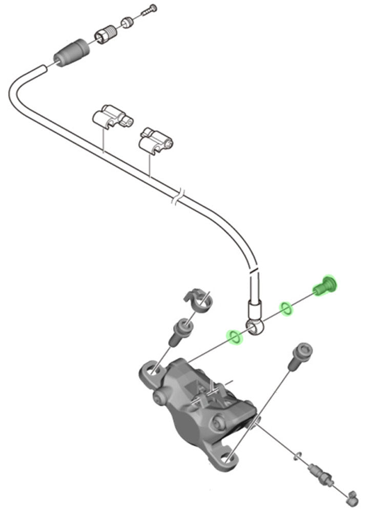 Shimano Hohlschraube O-Ring für BR-M8100 7100