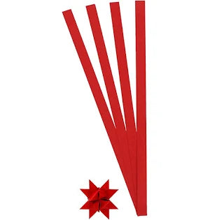 Creativ Company Flechtstreifen, L: 45 cm, B: 15 mm, T 6,5 cm, rot, 100 Streifen 1 Box