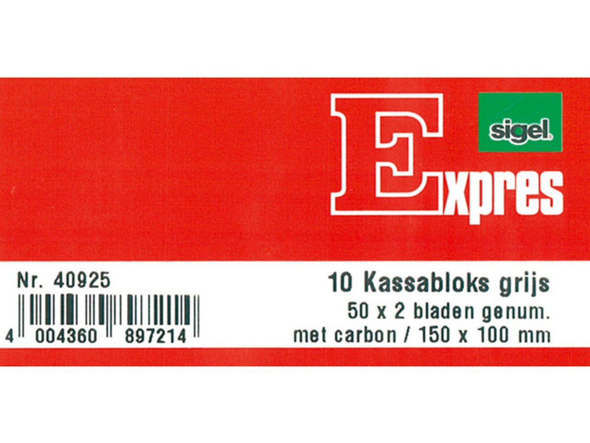 Kangaro Kassenblock 150x110 50x2 Blatt mit Carbon 10 Stück