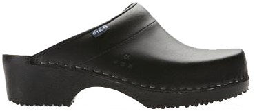 Sika 148 klomp traditionel open hak pu zwart - maat 37 - 16.089.076.37