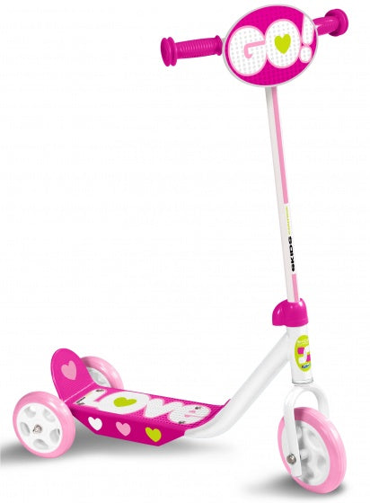 Skids Control Love 3-Rad Kinder Schritt Vrijloop Girls Pink White