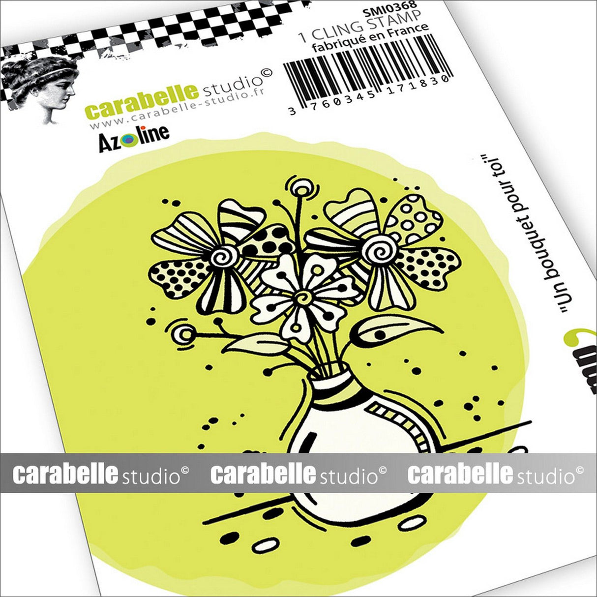 Carabelle Studio • Frischhaltestempel klein, ein Blumenstrauß für alle