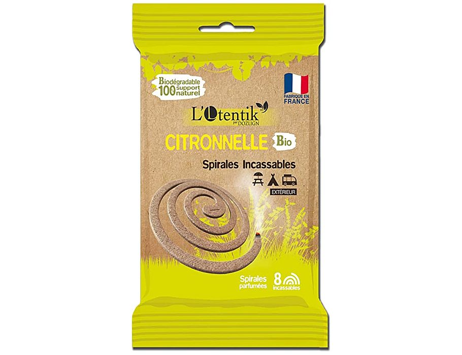 L`otentik Anti-Mückenspirale Citronella. 8 Spiralen in 1 Beutel