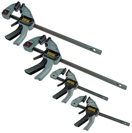 Stanley Handwerkzeuge Fatmax 4 Stück Klebeklemmen Promo-Pack FMHT0-83243 = 2x FMHT0-83232 + FMHT0-83235 - FMHT0-83243
