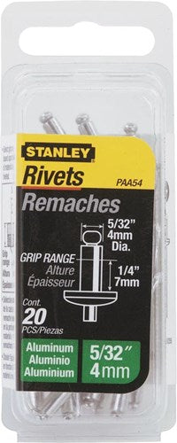 Stanley handgereedschap popnagels 4x12mm -15 stuks - 1-paa58t - 1-paa58t