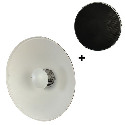 Studioking Beauty Dish weiß sk-bd550w 55 cm für Falcon Eyes