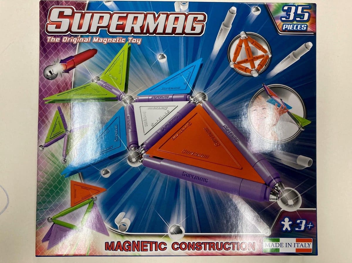 Selecta Supermag – trendiges 35-teiliges Magnetset