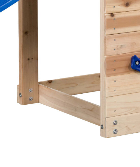 Schwingendes Mari -Spielset mit Folie Holz Naturblau