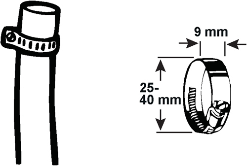 Cornat Spannring 25–40 mm 1. Edelstahl – T308304