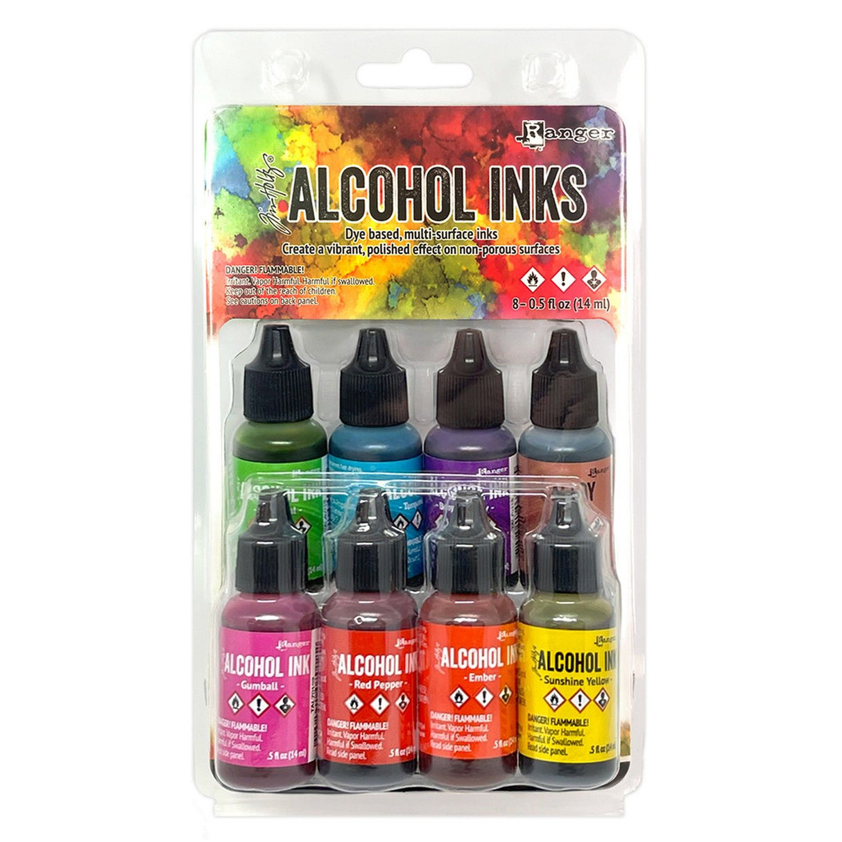 Ranger-Tinte Ranger • Tim Holtz Alkoholtinten Spectrum Bright 14 ml x 8 Stück