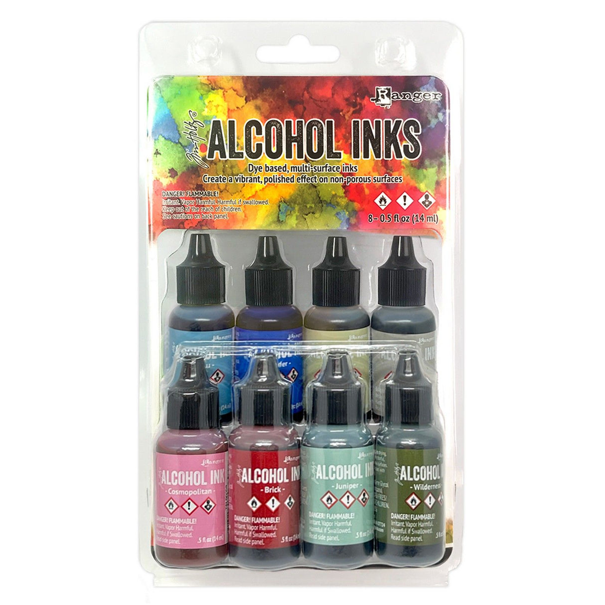 Ranger-Tinte Ranger • Tim Holtz Alkoholtinten Spectrum Urban 14 ml x 8 Stück