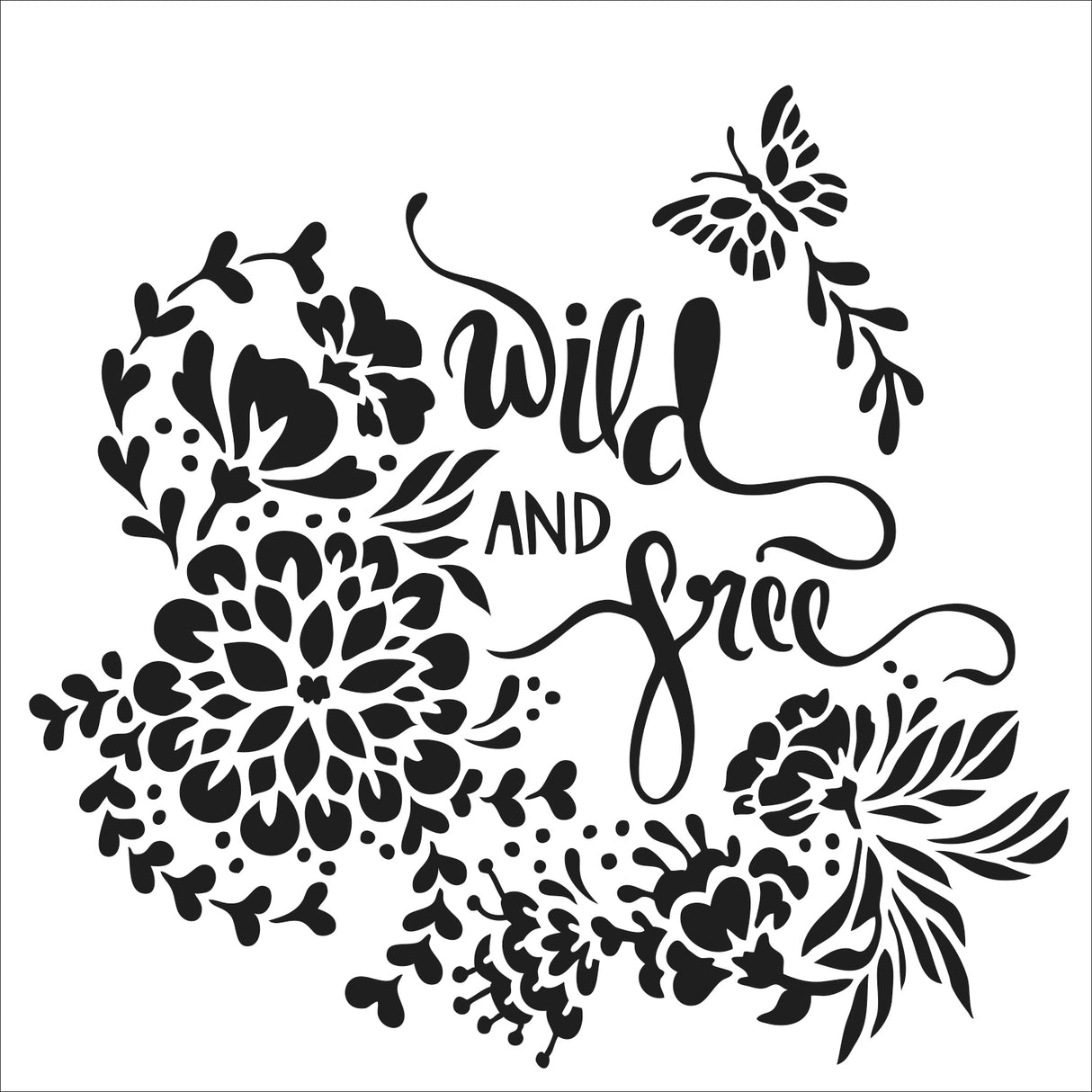 Die Bastelwerkstatt • Vorlage 30x30cm wild und kostenlos