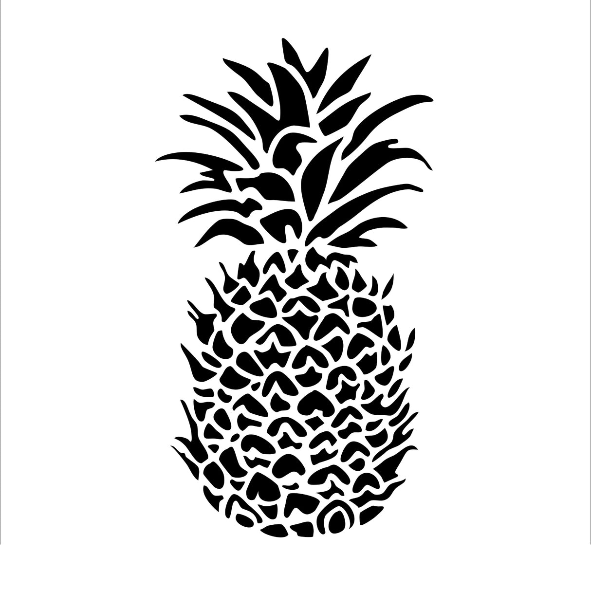 Die Werkstatt des Handwerkers • Schablone 30x30cm Ananas