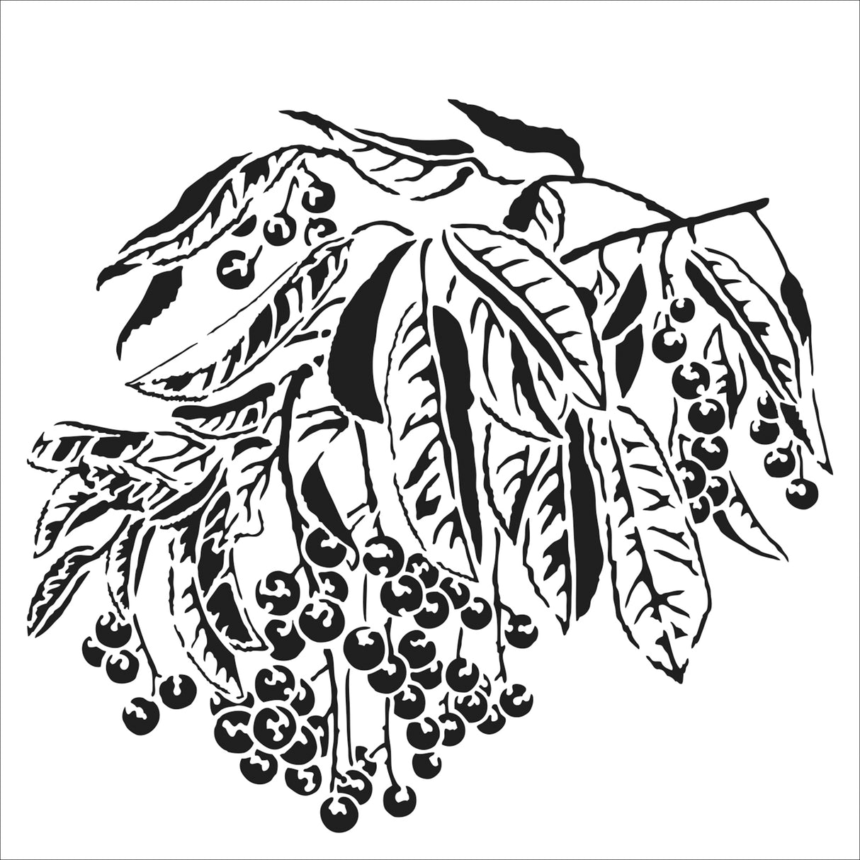 Die Werkstatt des Handwerkers • Vorlage süße Beeren 30,5x30,5cm