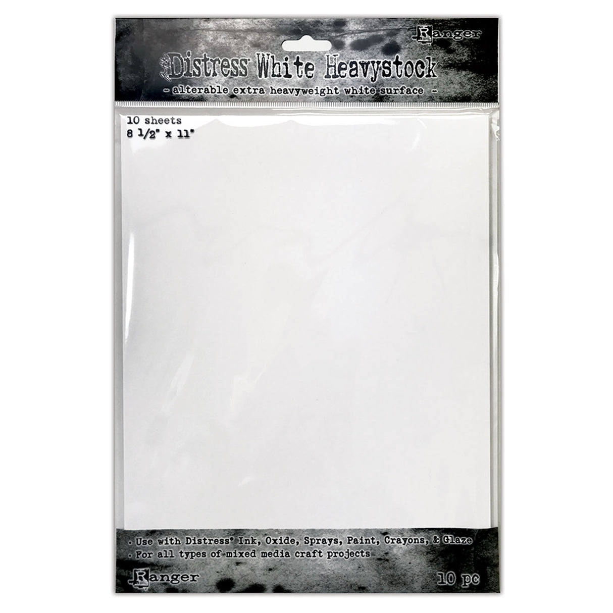 Ranger Tinte Ranger • Tim Holtz Distress Mixed Media Heavystock 20,32 x 25,40 cm weiß