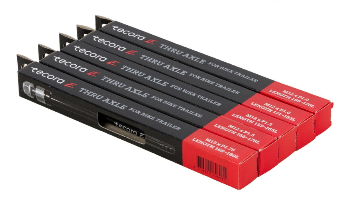 Tecora e Steckachsanhänger M12 P1.5 153-165 mm Aluminium schwarz