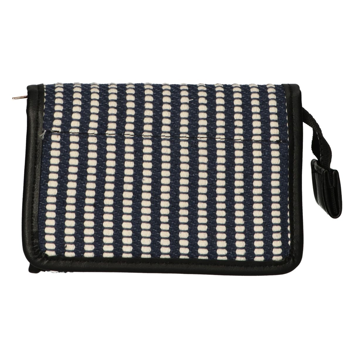 Traveller Spiegeltasche Streifen Blau Creme 16,5x11cm