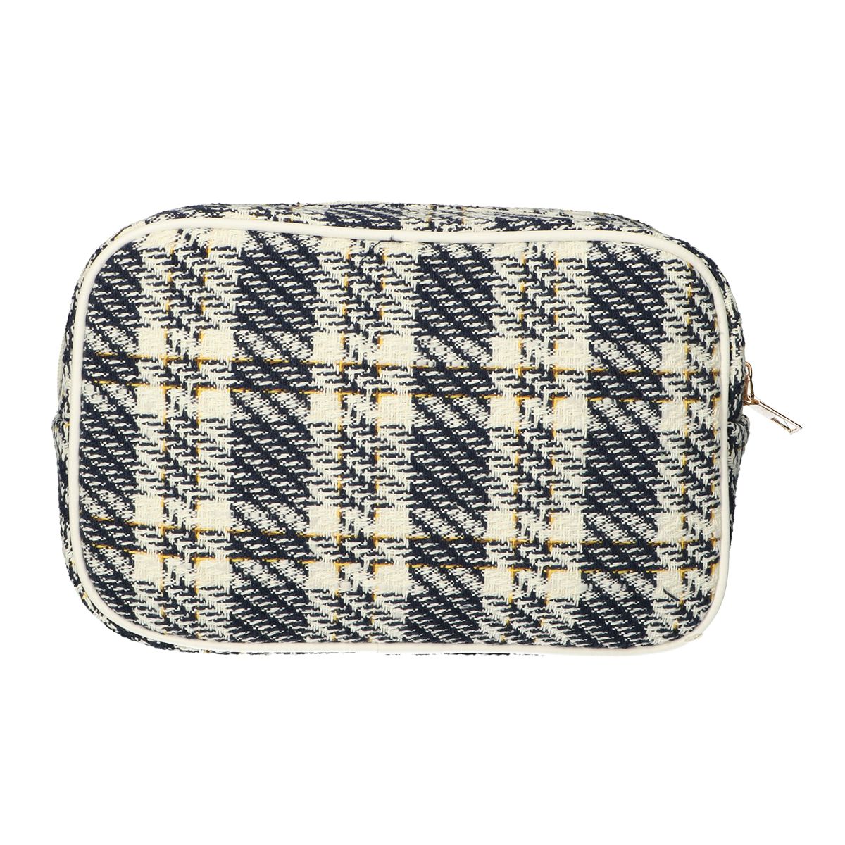 Reise-Kulturbox, Tweed-Karomuster, 26 x 16 cm