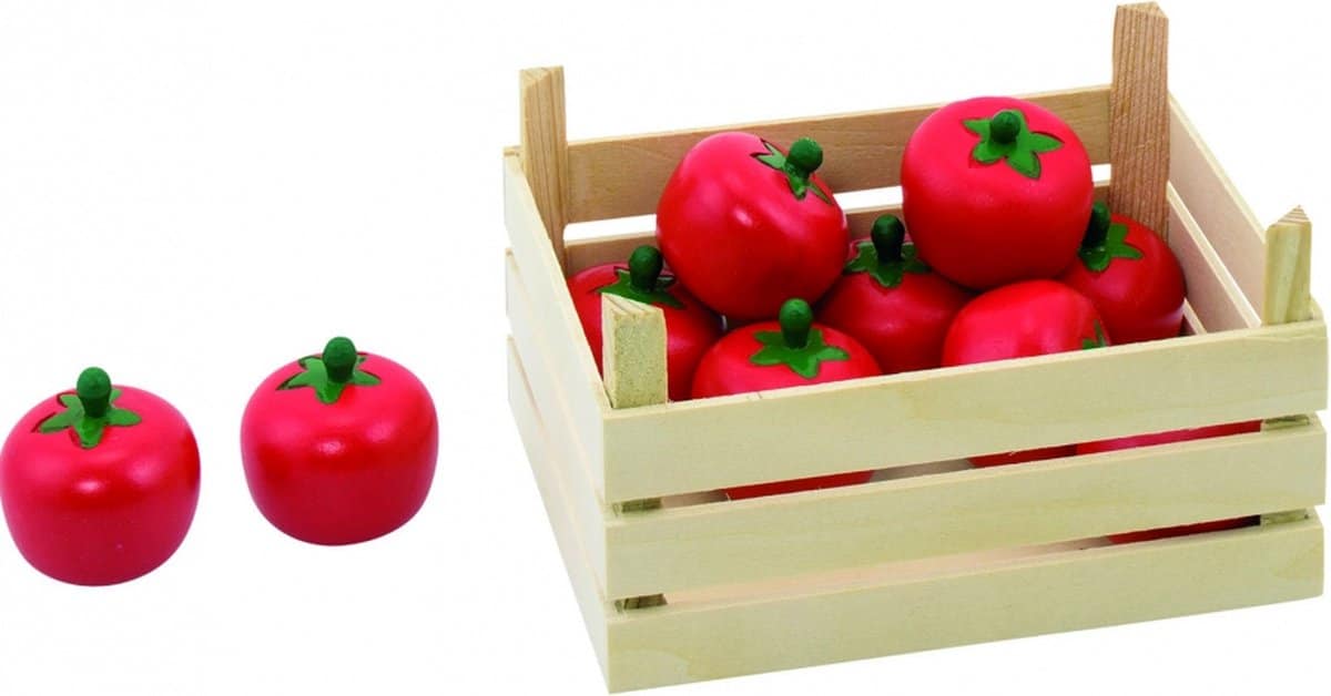Goki Holztomaten in Box, 10 Stk.