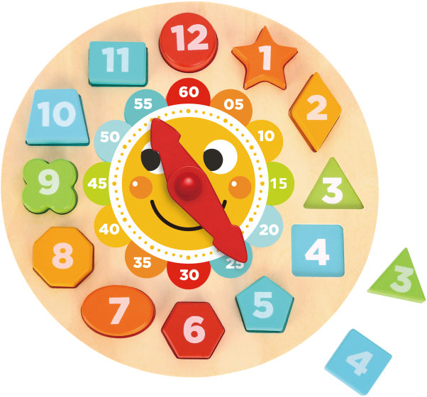 Nimms Spielzeug Klok Puzzel Bildungsholzspielzeug 13-teilig