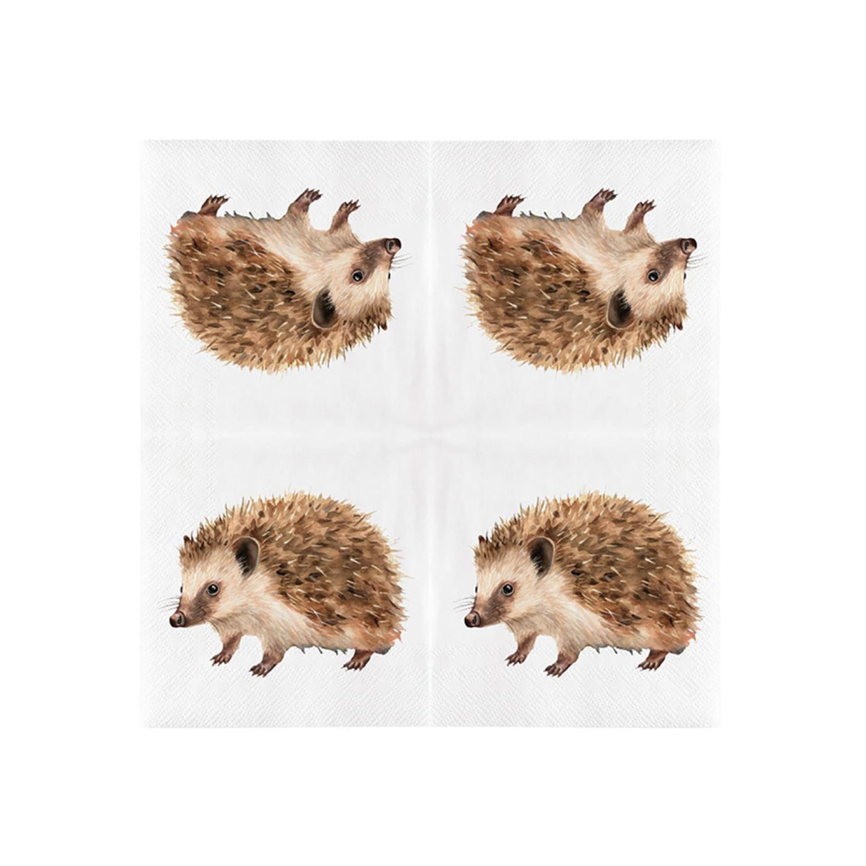 Esschert design papieren servetten egel 33x33cm fsc mix