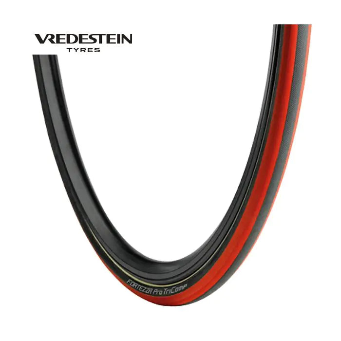 Vredestein Tube 21-622 Fortezza Pro Tricomp Schwarz-Rot 28040
