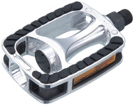 Plattform Pedal Stadsfiets SP-811 9 16 Zoll Silber Set
