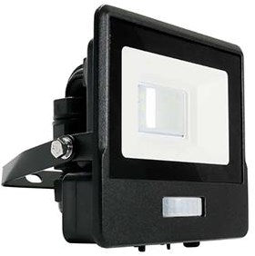 V-tac LED-Bauleuchte | 10w | 6500k | IP65 | mit Sensor | Körper schwarz - 9335205