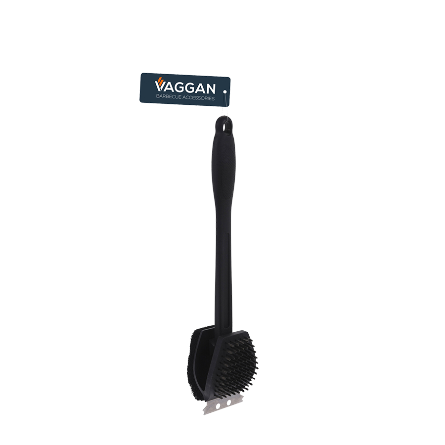 Vaggan 3in1 Grillbürste 38 cm schwarz