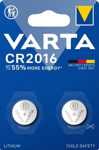Varta Batterien CR2016 2 Stück Knopfzelle | 10 Stück