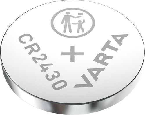 Varta Lithium-Knopfzellenbatterie CR2430 | 3 V Gleichstrom | 290 mAh | 2 Stück | Silber | 1 Stück - 6430101402 6430101402