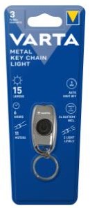Varta Taschenlampe aus Metall als Schlüsselanhänger