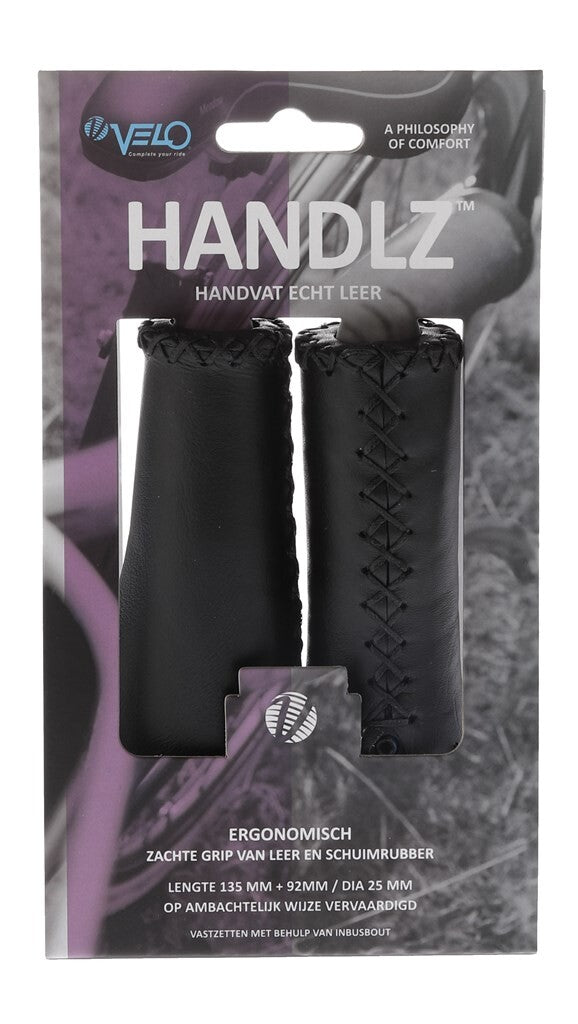 Velo Griff Leder Ergo 92 135mm schwarz