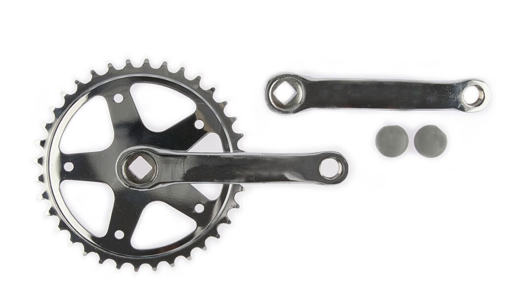 Vinty Crank Set 36T. Spieellos 130 mm 1 8 Silber