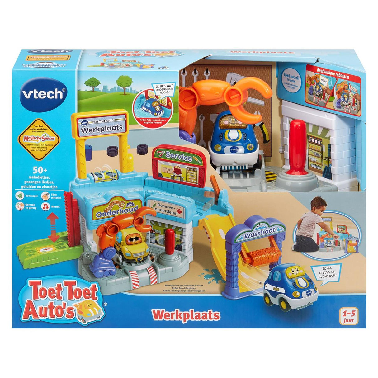 Vtech Toot Toot Cars – Werkstatt – interaktives Spielzeug – einschließlich Ayden-Auto – Spielzeug ab 1 Jahr