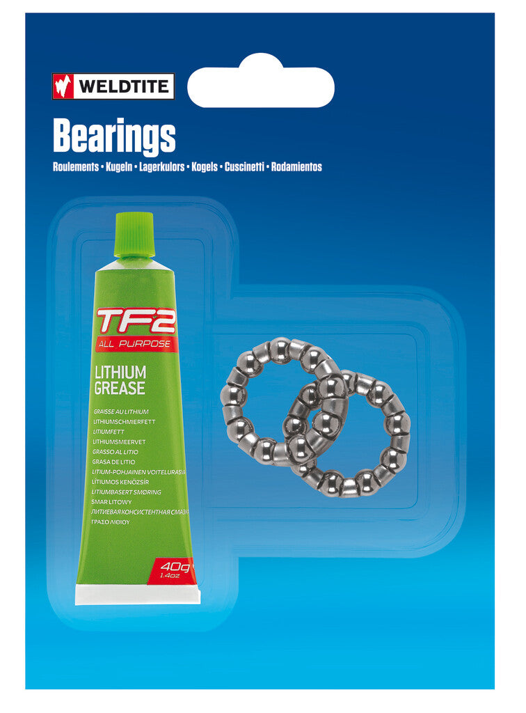 Weldtite TF2 Kugelring Vorderradnabe 3 16 + Lithiumfett