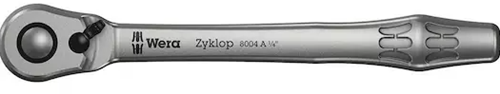 Wera 8004 a zyklop Metallratsche mit Schaltklinke mit 1 4 Antrieb, 1 4 Zoll x 141,0 mm – 1 Stück – 05004004001