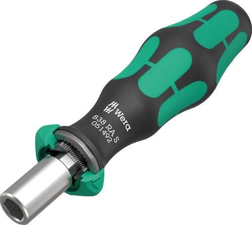 Wera 838 Ra S Bit-Handhalter mit Ratschenfunktion, 1 4 , 1 4 x 102 mm – 05051492001