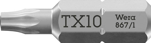 Wera 867 1 Torx®-Bits, TX 10 x 25 mm – 1 Stück – 05066485001