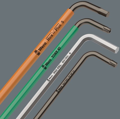 Wera 967 9 tx xl 1 Torx® Winkelschlüsselsatz, lang, 9-teilig - 1 Stück(e) - 05024460001