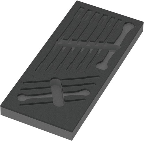 Wera 9830 Schaumstoffeinlage für 6000 Joker Set 1, ohne Werkzeug, 172 x 30 x 392 mm - 05137330001