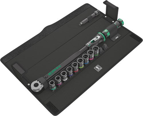 Wera Click-Torque C 3 Set 2, 1 2 Drehmomentschlüssel (schwarz grün, 11-teilig, mit Umschaltknarre)